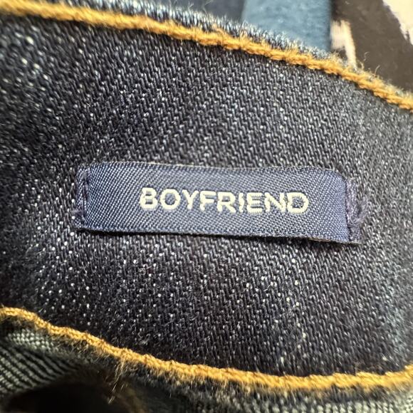 Talbots Jeans Womens 8P Dark Wash Boyfriend Petite Stretch Flattering Pockets - Picture 4 of 9